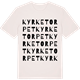 Vintage White t-shirt med Kyrketorpet ordlek t-shirt