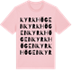 Pink Cotton t-shirt med Kyrkhögen ordlek t-shirt