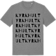 Mid Heather Gray t-shirt med Kyrkhult ordlek t-shirt
