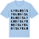 Blue Soul t-shirt med Kyrkonäs ordlek t-shirt