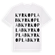Kyrkoplan ordlek t-shirt
