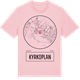 Pink Cotton t-shirt med Kyrkoplan t-shirt