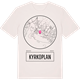 Vintage White t-shirt med Kyrkoplan t-shirt