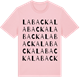 Pink Cotton t-shirt med Labacka ordlek t-shirt