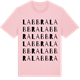 Pink Cotton t-shirt med Labbra ordlek t-shirt
