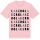 Pink Cotton t-shirt med Laberg ordlek t-shirt