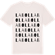 Vintage White t-shirt med Labol ordlek t-shirt