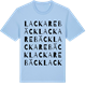 Blue Soul t-shirt med Lackarebäck ordlek t-shirt