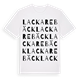 White t-shirt med Lackarebäck ordlek t-shirt