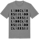 Mid Heather Gray t-shirt med Låddekärrsbu ordlek t-shirt