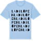Blue Soul t-shirt med Ladulöpen ordlek t-shirt
