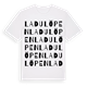 Ladulöpen ordlek t-shirt