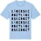Blue Soul t-shirt med Lägersberget ordlek t-shirt
