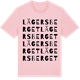 Pink Cotton t-shirt med Lägersberget ordlek t-shirt