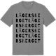 Mid Heather Gray t-shirt med Lägersberget ordlek t-shirt