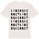 Vintage White t-shirt med Lägersberget ordlek t-shirt