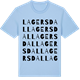 Blue Soul t-shirt med Lagersdal ordlek t-shirt