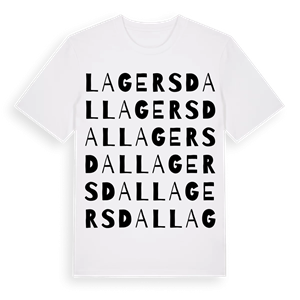 Lagersdal ordlek t-shirt – ekologisk bomull t-shirt från Pinshirt