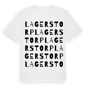 Lagerstorp ordlek t-shirt – ekologisk bomull t-shirt från Pinshirt