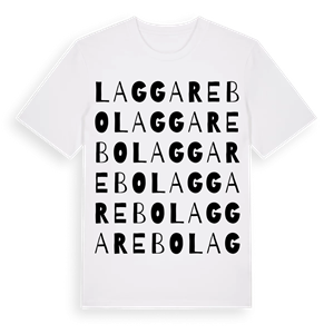 Laggarebo ordlek t-shirt – ekologisk bomull t-shirt från Pinshirt
