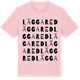 Pink Cotton t-shirt med Läggared ordlek t-shirt
