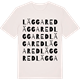 Vintage White t-shirt med Läggared ordlek t-shirt