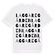 White t-shirt med Laggaregården ordlek t-shirt