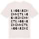 Vintage White t-shirt med Laggarehemmet ordlek t-shirt