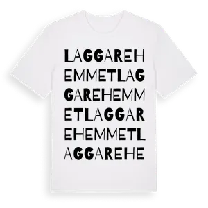 Laggarehemmet ordlek t-shirt – ekologisk bomull t-shirt från Pinshirt