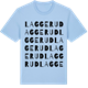 Blue Soul t-shirt med Laggerud ordlek t-shirt