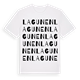 White t-shirt med Lagunen ordlek t-shirt