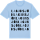 Blue Soul t-shirt med Lagunsjön ordlek t-shirt