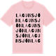 Pink Cotton t-shirt med Lagunsjön ordlek t-shirt