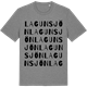 Mid Heather Gray t-shirt med Lagunsjön ordlek t-shirt