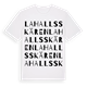 Lahallsskären ordlek t-shirt