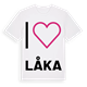 Jag älskar Låka t-shirt stort tryck