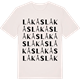 Vintage White t-shirt med Låkås ordlek t-shirt