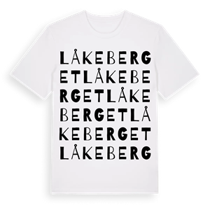 Låkeberget ordlek t-shirt – ekologisk bomull t-shirt från Pinshirt
