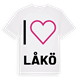 Jag älskar Låkö t-shirt stort tryck