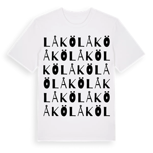 Låkö ordlek t-shirt – ekologisk bomull t-shirt från Pinshirt