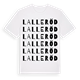 Lalleröd ordlek t-shirt
