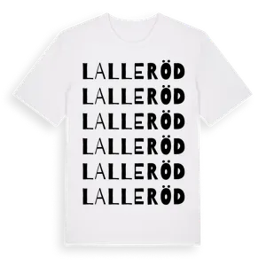 Lalleröd ordlek t-shirt – ekologisk bomull t-shirt från Pinshirt
