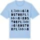 Blue Soul t-shirt med Lämmagårdstorp ordlek t-shirt