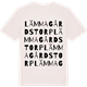 Vintage White t-shirt med Lämmagårdstorp ordlek t-shirt