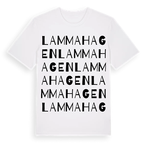 Lammahagen ordlek t-shirt – ekologisk bomull t-shirt från Pinshirt