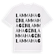 Lammahagen ordlek t-shirt