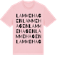 Pink Cotton t-shirt med Lammehagen ordlek t-shirt