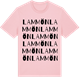 Pink Cotton t-shirt med Lammön ordlek t-shirt