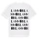 White t-shirt med Lammön ordlek t-shirt