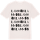 Vintage White t-shirt med Lammön ordlek t-shirt